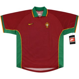 1ª Equipación Replica Camiseta Portugal Retro 1998 Rojo 1ª Equipación Replica Camiseta Portugal Retro 1998 Rojo