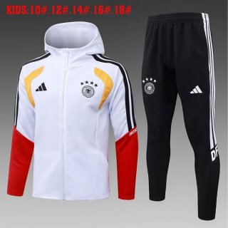 Ninos Chandal Con Capucha Alemania 2026-2027 Blanco 2