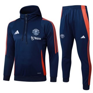 Chandal Con Capucha Manchester United 2025-2026 Azul Chandal Con Capucha Manchester United 2025-2026 Azul