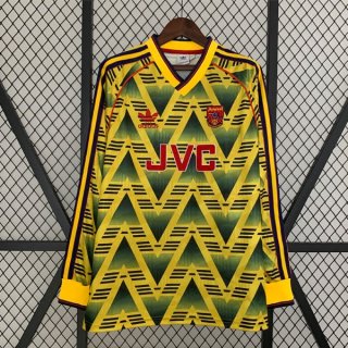 Tailandia Camiseta Arsenal 2ª Equipación ML Retro 1991 1993 Tailandia Camiseta Arsenal 2ª Equipación ML Retro 1991 1993