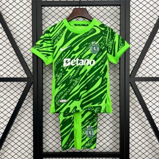 Camiseta Sporting Lisbon Goalkeeper Niño 2025-2026 Verde Camiseta Sporting Lisbon Goalkeeper Niño 2025-2026 Verde