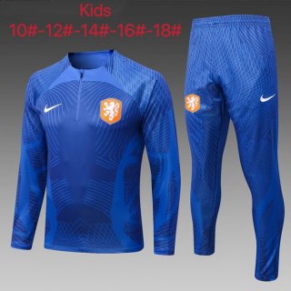 Niños Sudadera De Training Países Bajos 2023 Azul Niños Sudadera De Training Países Bajos 2023 Azul