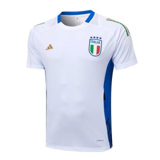 Camiseta Entrenamiento Italia 2024-2025 Blanco Azul Camiseta Entrenamiento Italia 2024-2025 Blanco Azul