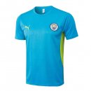 Camiseta Entrenamiento Barcelona Manchester City 2025-2026 Azul 3