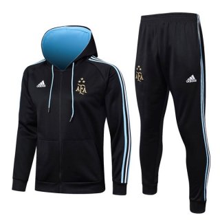 Chandal Con Capucha Argentina 2022-2023 Negro Chandal Con Capucha Argentina 2022-2023 Negro