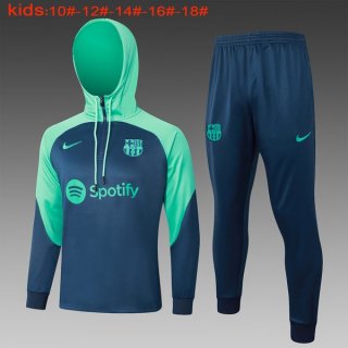 Ninos Chandal Con Capucha Barcelona 2024-2025 Azul 2 Ninos Chandal Con Capucha Barcelona 2024-2025 Azul 2