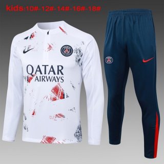 Niños Sudadera De Training PSG 2024-2025 Rojo Blanco Niños Sudadera De Training PSG 2024-2025 Rojo Blanco