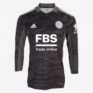 Replica Camiseta Leicester City Portero ML 2021-2022 Negro Replica Camiseta Leicester City Portero ML 2021-2022 Negro