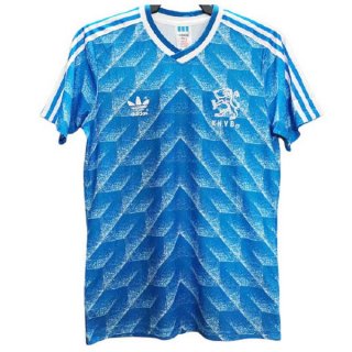 2ª Equipación Replica Camiseta Países Bajos Retro 1988 Azul 2ª Equipación Replica Camiseta Países Bajos Retro 1988 Azul
