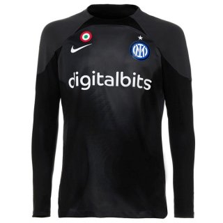 Tailandia Camiseta Inter Milan Portero 2022-2023 Negro Tailandia Camiseta Inter Milan Portero 2022-2023 Negro