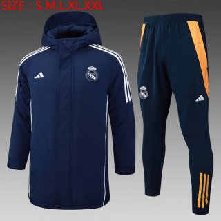 Abrigo Real Madrid Conjunto Completo 2024-2025 Azul 2 Abrigo Real Madrid Conjunto Completo 2024-2025 Azul 2