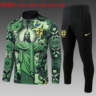 Ninos Sudadera De Training Brasil 2025-2026 Verde Ninos Sudadera De Training Brasil 2025-2026 Verde