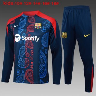 Ninos Sudadera De Training Barcelona 2024-2025 Azul Rojo Ninos Sudadera De Training Barcelona 2024-2025 Azul Rojo