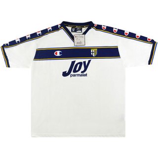 2ª Equipación Replica Camiseta Parma Champion Retro 2001 2002 Blanco 2ª Equipación Replica Camiseta Parma Champion Retro 2001 2002 Blanco