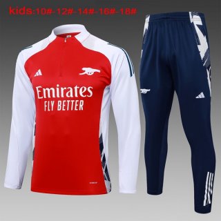 Niños Sudadera De Training Arsenal 2024-2025 Rojo Blanco 3 Niños Sudadera De Training Arsenal 2024-2025 Rojo Blanco 3