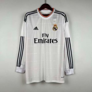 Tailandia Camiseta Real Madrid 1ª Equipación ML Retro 2013 2014 Tailandia Camiseta Real Madrid 1ª Equipación ML Retro 2013 2014