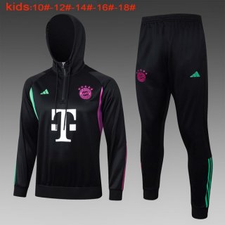 Ninos Sudadera Con Capucha Bayern Munich 2024 Negro 2 Ninos Sudadera Con Capucha Bayern Munich 2024 Negro 2