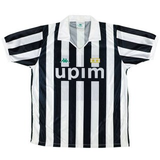 1ª Equipación Replica Camiseta Juventus Retro 1991 1992 Negro Blanco 1ª Equipación Replica Camiseta Juventus Retro 1991 1992 Negro Blanco
