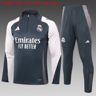 Ninos Sudadera De Training Real Madrid 2024-2025 Gris Ninos Sudadera De Training Real Madrid 2024-2025 Gris