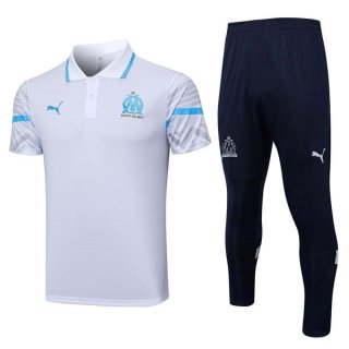 Polo Marsella Conjunto Completo 2023-2024 Blanco Negro Polo Marsella Conjunto Completo 2023-2024 Blanco Negro