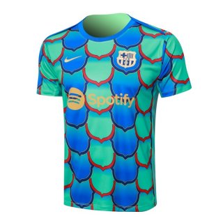 Camiseta Entrenamiento Barcelona 2024-2025 Verde Azul Camiseta Entrenamiento Barcelona 2024-2025 Verde Azul