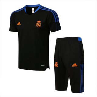 Camiseta Entrenamiento Real Madrid Conjunto Completo 2022 Negro Azul Camiseta Entrenamiento Real Madrid Conjunto Completo 2022 Negro Azul