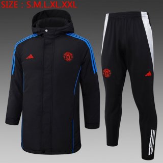 Abrigo Manchester United Conjunto Completo 2024-2025 Negro Abrigo Manchester United Conjunto Completo 2024-2025 Negro