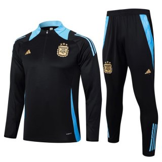 Sudadera De Training Argentina 2024-2025 Negro Azul 3 Sudadera De Training Argentina 2024-2025 Negro Azul 3