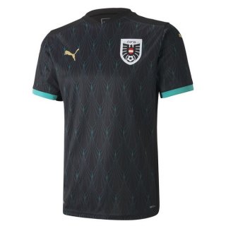 2ª Equipación Replica Camiseta Austria 2020 Negro 2ª Equipación Replica Camiseta Austria 2020 Negro