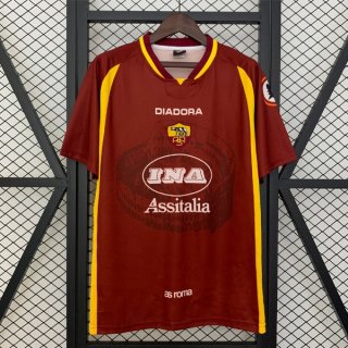 Camiseta Roma 1ª Equipación Retro 1997-1998 Camiseta Roma 1ª Equipación Retro 1997-1998
