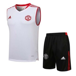 Camiseta Manchester United Sin Mangas Conjunto Completo 2021-2022 Camiseta Manchester United Sin Mangas Conjunto Completo 2021-2022