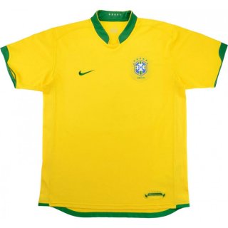 1ª Equipación Replica Camiseta Brasil Retro 2006 Amarillo 1ª Equipación Replica Camiseta Brasil Retro 2006 Amarillo