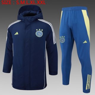 Abrigo Ajax Conjunto Completo 2024-2025 Azul Abrigo Ajax Conjunto Completo 2024-2025 Azul