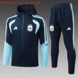 Ninos Chandal Con Capucha Argentina 2026-2027 Azul 4