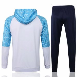 Chandal Con Capucha Manchester City 2021-2022 Azul Blanco