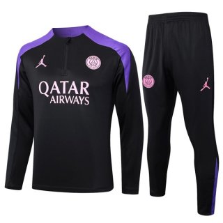 Sudadera De Training PSG 2024-2025 Negro Purpura 3 Sudadera De Training PSG 2024-2025 Negro Purpura 3