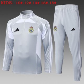 Ninos Sudadera De Training Real Madrid 2026-2027 Gris