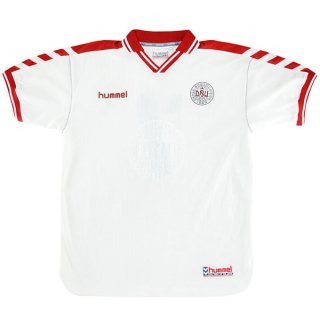 2ª Equipación Replica Camiseta Dinamarca Retro 1998 Blanco 2ª Equipación Replica Camiseta Dinamarca Retro 1998 Blanco