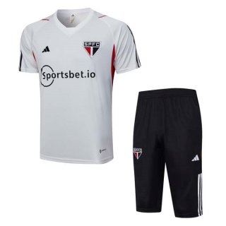 Camiseta Entrenamiento Sao Paulo Conjunto Completo 2023-2024 Blanco Camiseta Entrenamiento Sao Paulo Conjunto Completo 2023-2024 Blanco