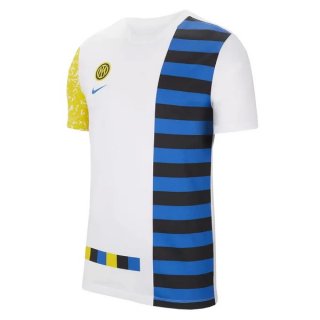 Camiseta Entrenamiento Inter Milan 2021-2022 Blanco Azul Amarillo Camiseta Entrenamiento Inter Milan 2021-2022 Blanco Azul Amarillo