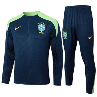 Sudadera De Training Brasil 2024-2025 Azul Verde Sudadera De Training Brasil 2024-2025 Azul Verde