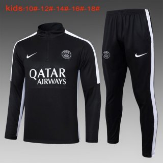 Ninos Sudadera De Training PSG 2024-2025 Negro Ninos Sudadera De Training PSG 2024-2025 Negro