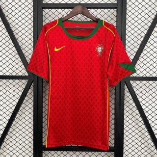 Camiseta Portugal 1ª Equipación Retro 2004