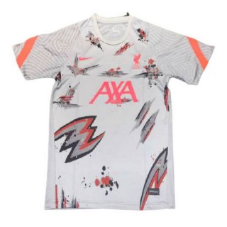 Camiseta Entrenamiento Liverpool 2021-2022 Blanco Rojo Camiseta Entrenamiento Liverpool 2021-2022 Blanco Rojo