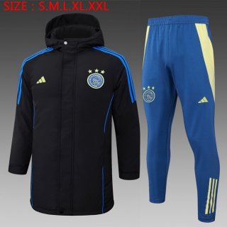 Abrigo Ajax Conjunto Completo 2024-2025 Negro Abrigo Ajax Conjunto Completo 2024-2025 Negro