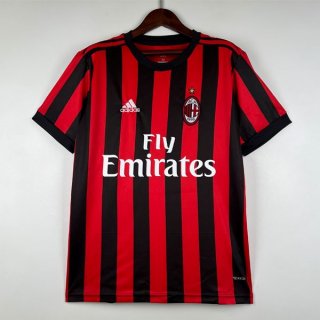 Tailandia Camiseta AC Milan 1ª Equipación Retro 2017-2018 Tailandia Camiseta AC Milan 1ª Equipación Retro 2017-2018