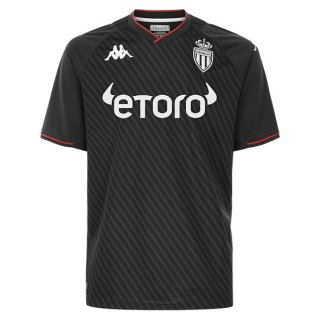 2ª Equipación Replica Camiseta AS Monaco 2021-2022 Negro 2ª Equipación Replica Camiseta AS Monaco 2021-2022 Negro