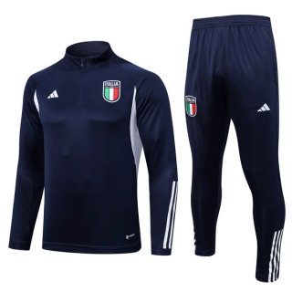 Sudadera De Training Italia 2023-2024 Azul Sudadera De Training Italia 2023-2024 Azul