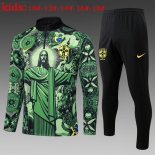 Ninos Sudadera De Training Brasil 2025-2026 Verde