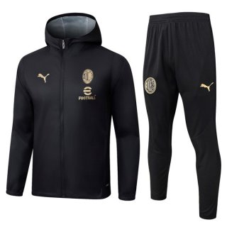 Rompevientos Con Capucha AC Milan Negro 2025-2026 5